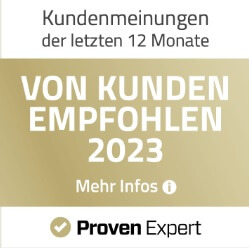 Bewertung von AEVO-Online auf ProvenExpert 2023
